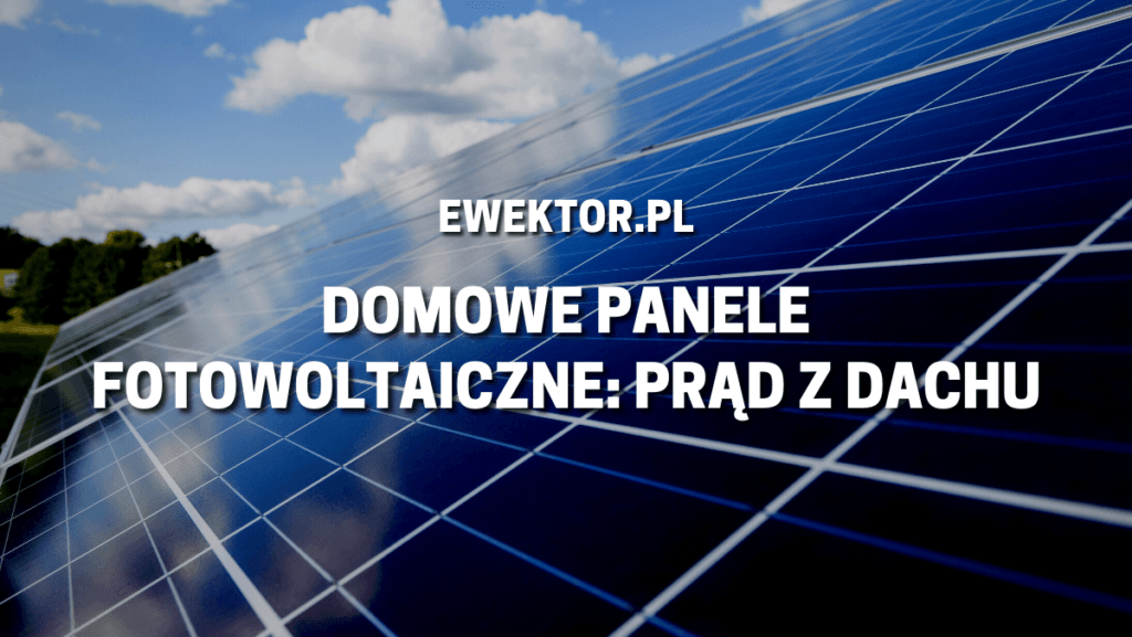 Domowe panele fotowoltaiczne
