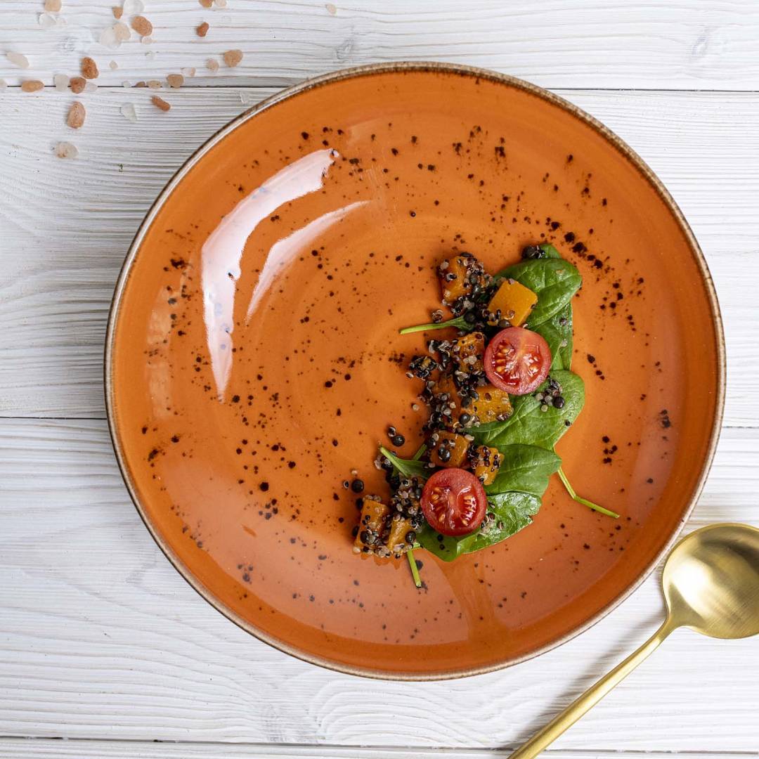 FINE DINE PORCELANA DAHLIA POMARAŃCZOWY TALERZ.jpg