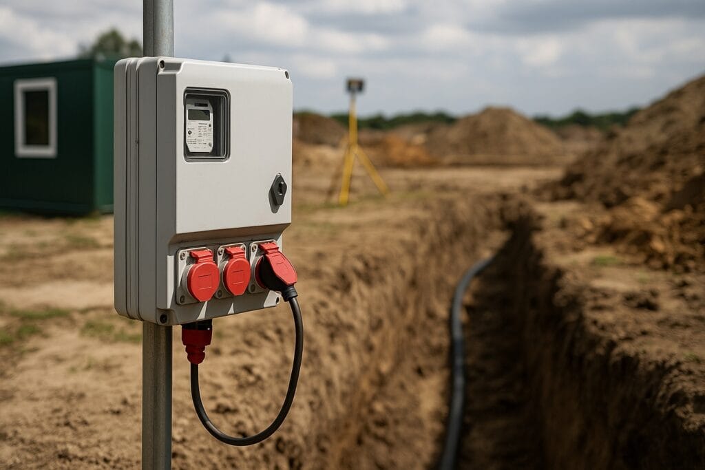 Podłączenie prądu do działki bez domu